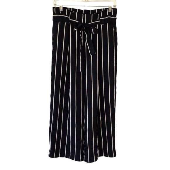 Second Female Anthropologie Lexington Wide Leg Pants Women’s Small Navy Cropped - Picture 4 of 9